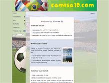 Tablet Screenshot of camisa10.com